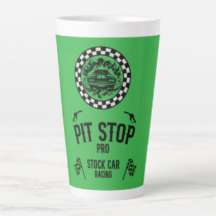 Taza De Café Latte Regalo de carreras de stock car