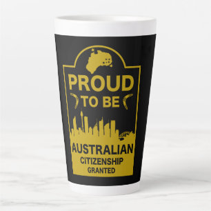 Taza De Café Latte Regalo de ciudadanía australiana