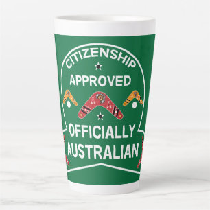 Taza De Café Latte Regalo de ciudadanía australiana   Ciudadanía aust