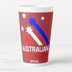 Taza De Café Latte Regalo de ciudadanía australiana   Ciudadanía aust