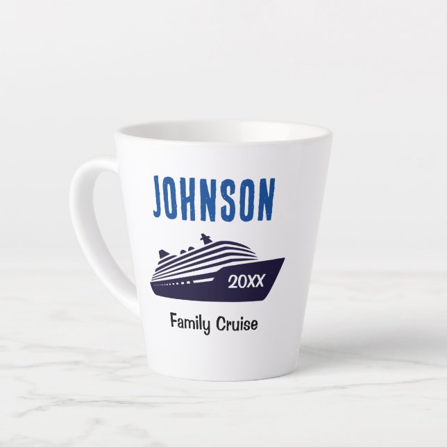 Taza De Café Latte Regalo de crucero para buques de crucero para fami (Ángulo izquierdo)