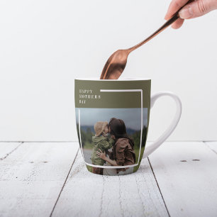 Taza De Café Latte Regalo de Día de la Madre fotográfico personalizad