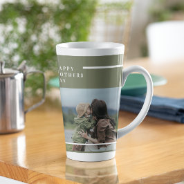 Taza De Café Latte Regalo de Día de la Madre fotográfico personalizad