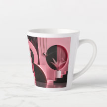 Regalo de diseño geométrico rosa y negro lujoso