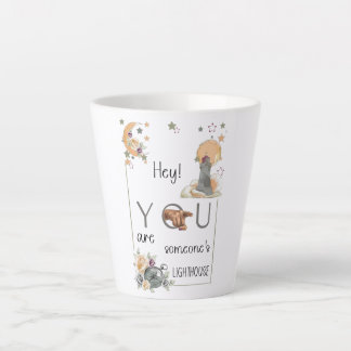 Taza De Café Latte Regalo de Faro Inspirador Recordatorio Positivo
