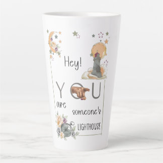 Taza De Café Latte Regalo de Faro Inspirador Recordatorio Positivo