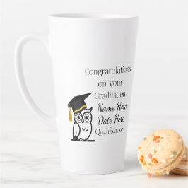 Taza De Café Latte Regalo de graduación personalizado para ella – Nom