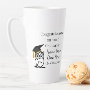 Taza De Café Latte Regalo de graduación personalizado para ella – Nom