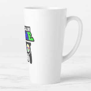 Taza De Café Latte Regalo de jugador Mantener juego tranquilo activad