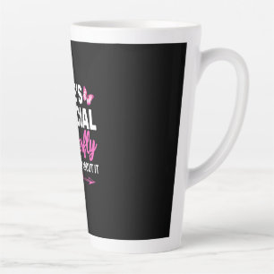 Taza De Café Latte Regalo de mariposa   Es Una Mariposa Social