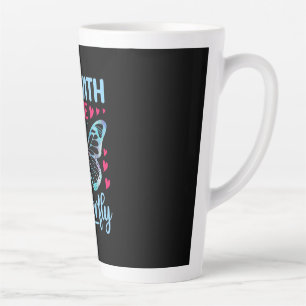 Taza De Café Latte Regalo de mariposa   Estoy Con La Mariposa