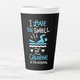 Taza De Café Latte Regalo de natación para nadador