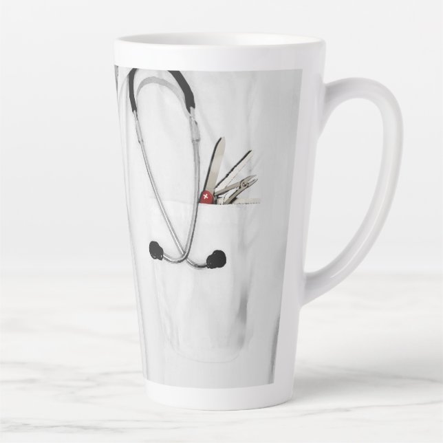 Taza De Café Latte Regalo de Novedad Médica personalizado (Derecha)