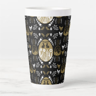 Taza De Café Latte Regalo de vacaciones de Pascua de Abril