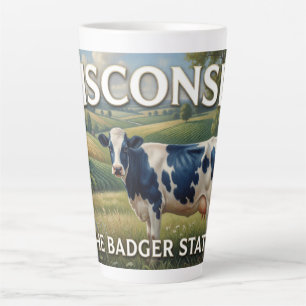 Taza De Café Latte Regalo de viaje para granja del estado de Wisconsi