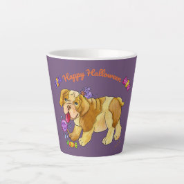 Taza De Café Latte Regalo del cachorro de Halloween