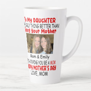 Taza De Café Latte Regalo del Día de la Madre para la hija de mamá gr