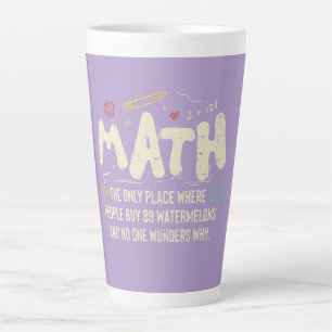 Taza De Café Latte Regalo del profesor de matemáticas