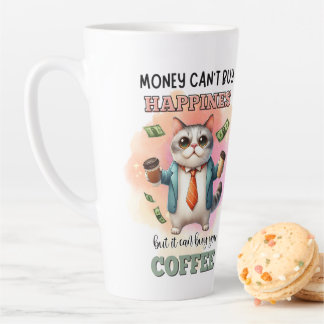 Taza De Café Latte Regalo divertido para amantes de gatos: el dinero 