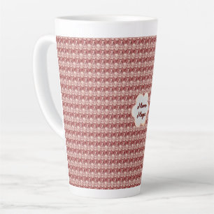 Taza De Café Latte Regalo floral personalizado y hecho a medida para
