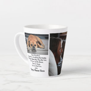 Taza De Café Latte Regalo fotográfico del día de los padres de los pe
