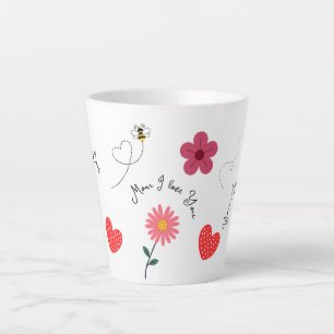 Taza De Café Latte Regalo para mamá, Mejor mamá del mundo, Te quiero