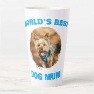 Taza De Café Latte Regalo personalizado mínimo mejor perro gato mamá