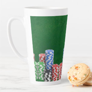 Taza De Café Latte Regalo personalizado para jugadores de póquer