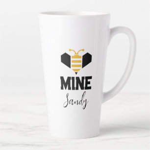 Taza De Café Latte Regalo romántico Minimalista de Bee Mine