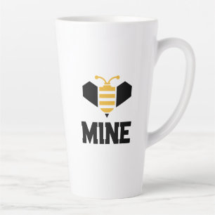 Taza De Café Latte Regalo romántico Minimalista de Bee Mine