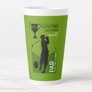 Taza De Café Latte Regalo único de golf de época