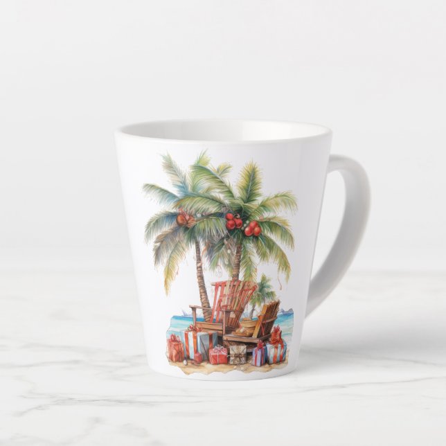Taza De Café Latte Regalos bajo la palmera (Ángulo derecho)