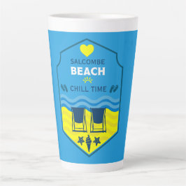 Taza De Café Latte Regalos Británicos De Playa