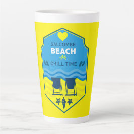 Taza De Café Latte Regalos Británicos De Playa