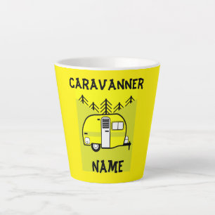 Taza De Café Latte Regalos de arte de caravanas Amar mi Keychain de c