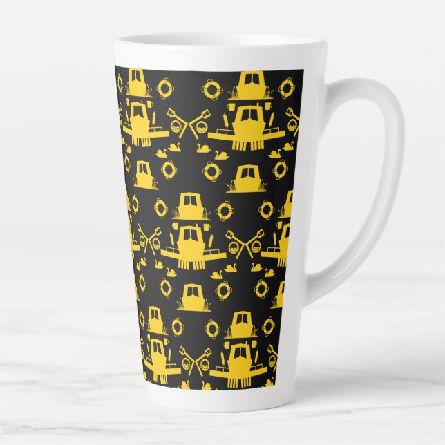 Taza De Café Latte Regalos de barcos estrechos británicos (Derecha)