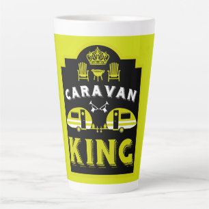 Taza De Café Latte Regalos De Caravana King Para Los Campers