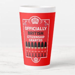 Taza De Café Latte Regalos de ciudadanía británica