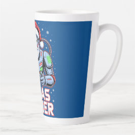 Taza De Café Latte Regalos de Navidad para Jugadores Robot Cyber Sant