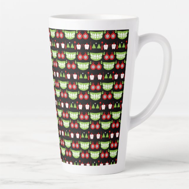 Taza De Café Latte Regalos para médicas dentales navideños (Derecha)
