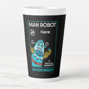 Taza De Café Latte Regalos Robot Para Aniversario O Boda