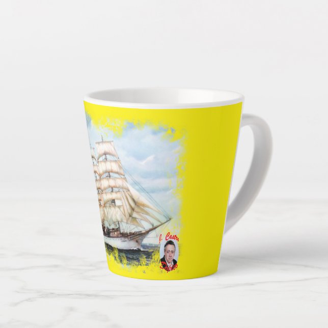 Taza De Café Latte Regata Cutty Sark (Ángulo derecho)