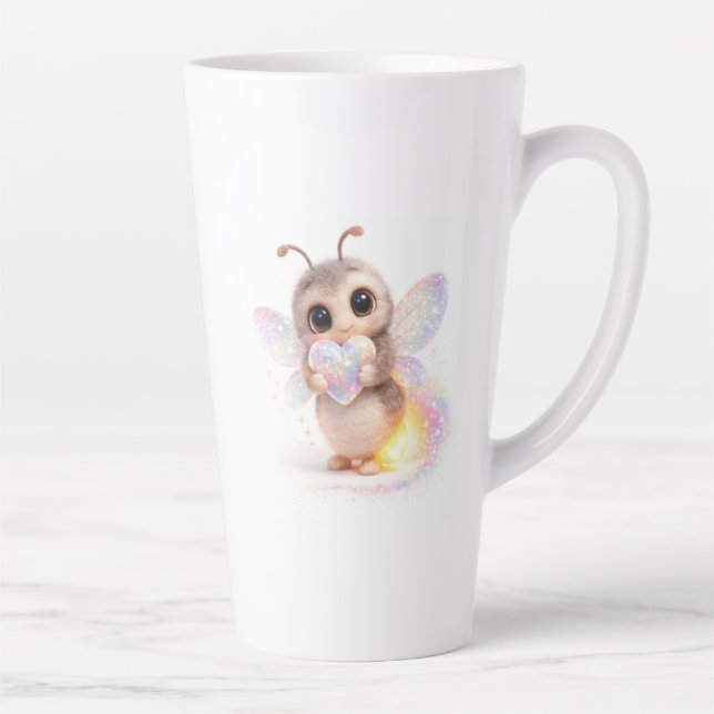 Taza De Café Latte Regenbogen Glühwürmchen Tasse Kinder (Derecha)