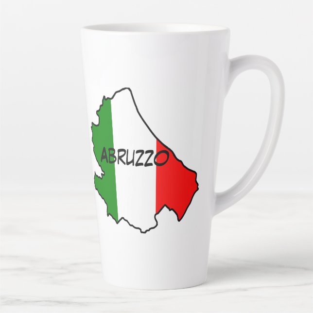 Taza De Café Latte Región de Abruzzo (Derecha)