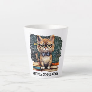 Taza De Café Latte Regla de los gatos, escuelas