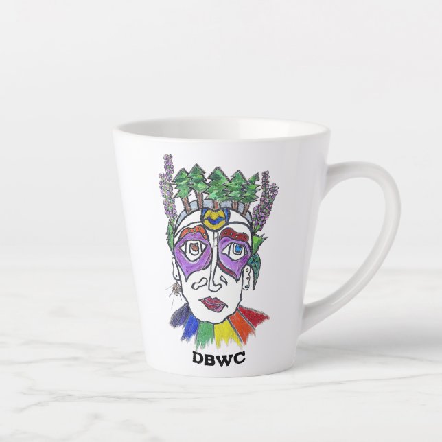 Taza De Café Latte Reina DBWC (Derecha)