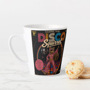 Taza De Café Latte Reina de la Ardilla Disco