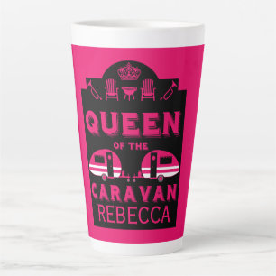 Taza De Café Latte Reina de la caravana
