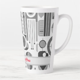 Taza De Café Latte Reina de la casa al estilo contemporáneo de mediad