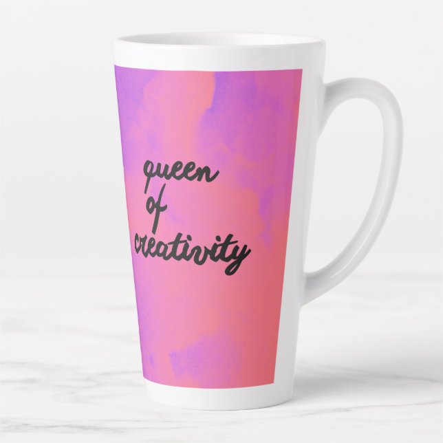 Taza De Café Latte Reina de la creatividad (Derecha)